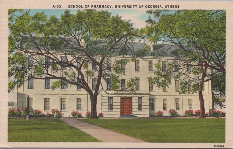 Postcard School of Pharmacy University of Georgia Athens