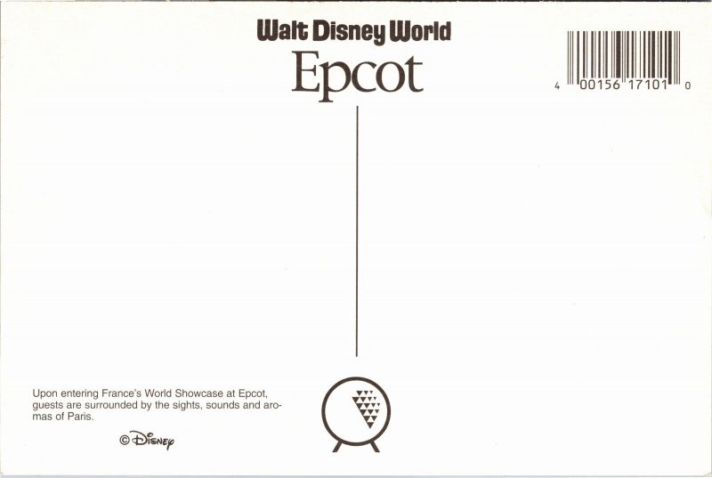 Postcard Walt Disney World France's World Showcase at Epcot