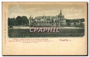 Old Postcard Chantilly Chateau Musee Conde saw the racetrack