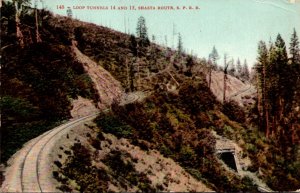 California Siskiyou Mountains Loop Tunnels 14 and 15 Shasta Route 1910