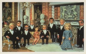 Thunderbirds Full Cast International Rescue Portrait TV Show Postcard