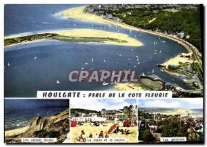 Modern Postcard Houlgate Perle De La Cote Fleurie black cows beach and casino...