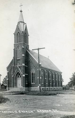 IA - Nashua. Catholic Church - RPPC