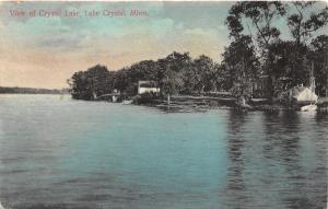 Lake Crystal Minnesota~View of Crystal Lake~Houses on Shore~1909 Postcard
