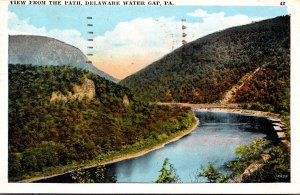 Pennsylvania Delaware Water Gap View From The Path 1930