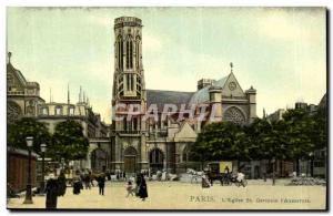 Church Paris St Germain l & # 39Auxerroisl Post Card Old