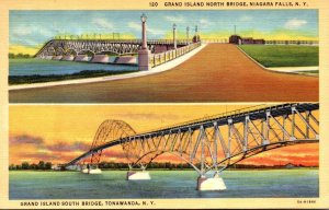 New York Towanda Grand Island South Bridge & North Bridge Niagara Falls 1961 ...