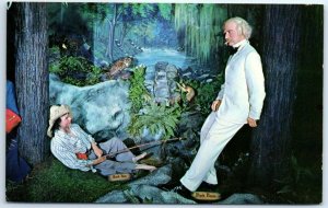 Postcard - Mark Twain, Enchanted Forest, Josephine Tussauds London Wax Museum