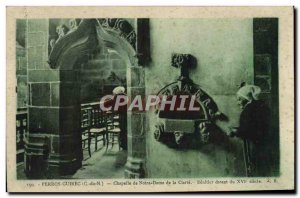 Old Postcard Perros Guirec Chapel of Our Lady of Clarity Benitier Folklore