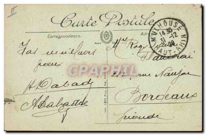 Old Postcard Mulhouse Bank Caisse d & # 39Epargne