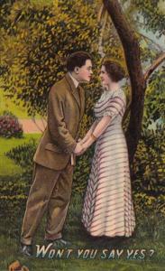 Romantic Couple Won't You Say Yes