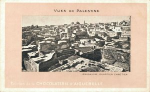 Palestine Jerusalem Chocolaterie Advertising Postcard   06.08