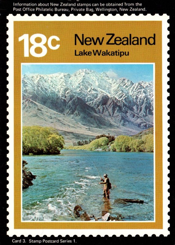 New Zealand Lake Wakatipu Stamp BIN