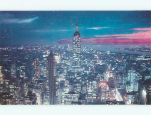 Unused Pre-1980 AERIAL VIEW OF TOWN New York City NY n2502