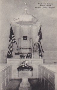 Virginia Fairfax County Pulpit And Canopy Pohick Church Albertype