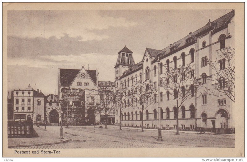 BONN, North Rine-Westphalia, Germany, 1900-1910´s; Neues Postamt Und Stern Tor