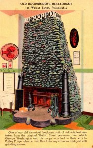 Massachusetts Boston Old Bookbinder's Restaurant Fireplace