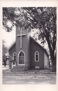 Wisconsin RPPC Real Photo Postcard - Epiphany Lutheran Church - Stanley