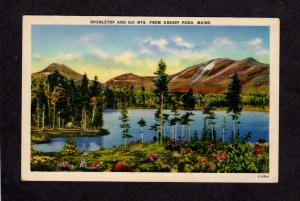 ME Doubletop OJI Mountains Mtn Baxter State Park Grassy Pond Maine Postcard