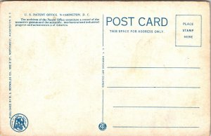 US Patent Office Washington DC WB Postcard VTG UNP Curt Teich Vintage Unused 