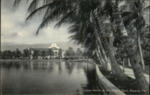 PALM BEACH FL Lake Worth & Whitehall c1910 Postcard