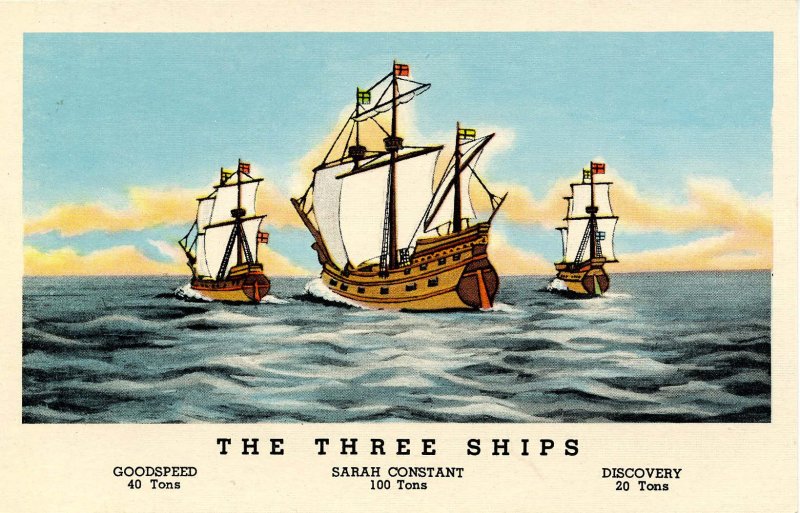 The 3 Ships that Sailed from England to Jamestown in 1607