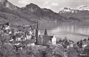 Switzerland Weggis Totalansicht 1966 Real Photo