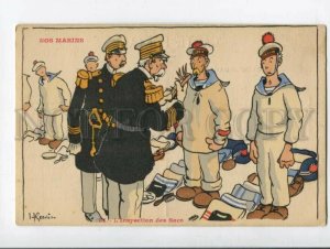 3119201 FRENCH NAVY Inspectorate Bags by GERVESE Vintage PC