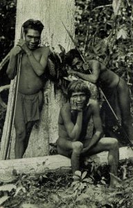 brazil, Indios Botucudos Aimoré Indians, Divertindo-se durante o Photographar