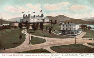 Vintage Postcard Adirondack Mountains Stephen's House Lake Placid New York NY