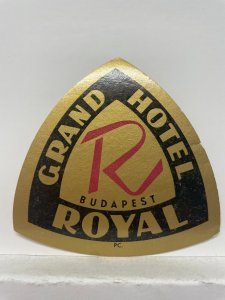 Grand Hotel Royal Luggage Label Budapest Hungary Art Deco Ephemera