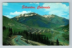 Silverton CO-Colorado, Scene Overlooking Town Vintage Chrome Postcard 