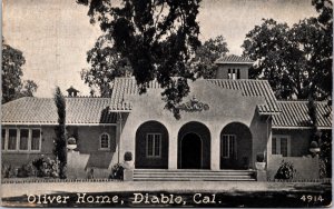 USA Oliver Home Diablo California Vintage Postcard 03.58