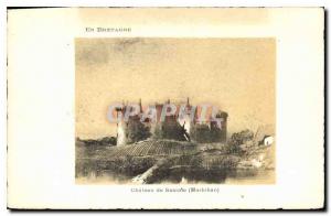 Old Postcard In Brittany Castle Susimo Morbihan