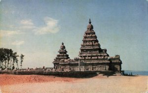 Postcard Shore Temple Mahabalipuram Madras India