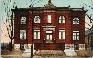 Stratford Ontario Public Library c1914 Postcard G46