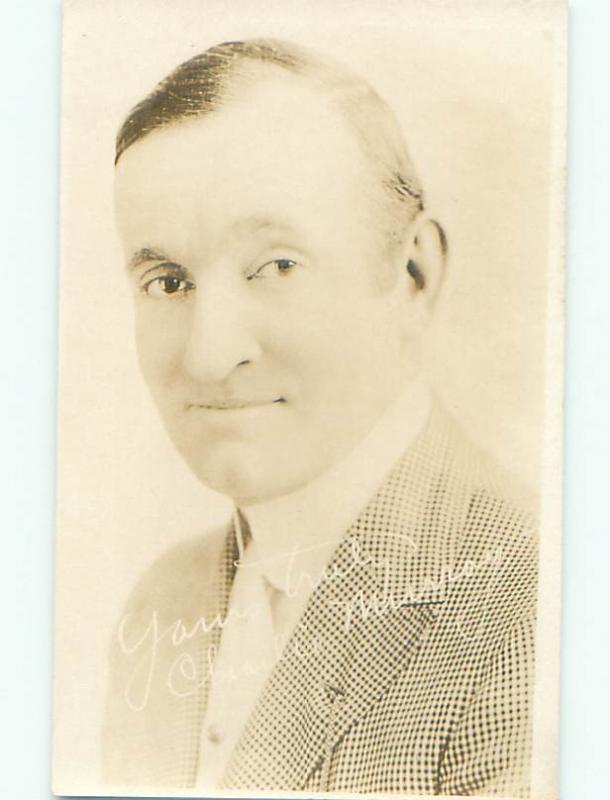 rppc Pre-1929 Charlie Murray FAMOUS SILENT FILM MOVIE ACTOR AC8337