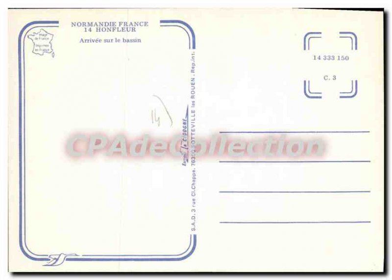 Modern Postcard Honfleur Arrive On The Bay