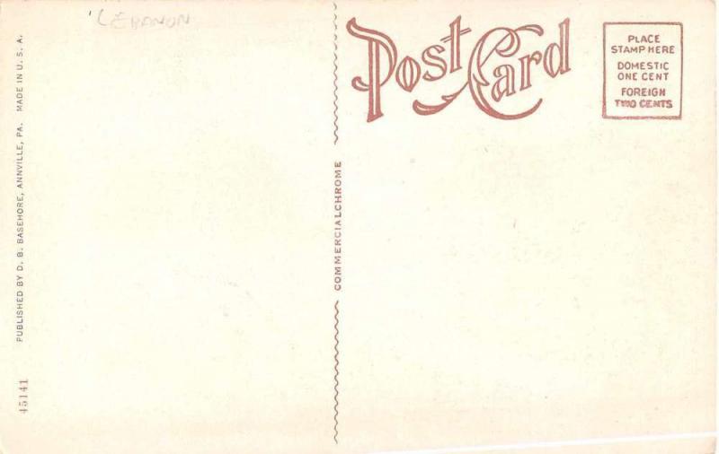 Annville Pennsylvania iron bridge across Quittapahilla Creek antique pc