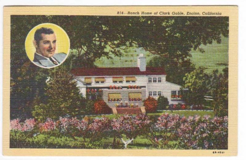 Clark Gable Home Movie Star Actor Encino Los Angeles 