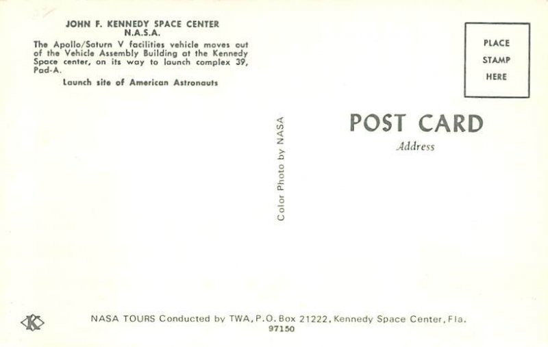 Apollo Saturn V facilities Florida, USA Space Unused 