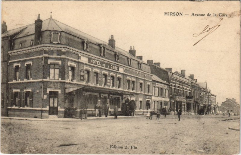 CPA HIRSON Avenue de la gare (157147)