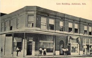 C-1910 Lott Building Ashdown Arkansas Central Postcard 2413