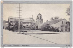 Exterior, City Hall, Woodland, California, PU-1947