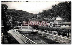 Old Postcard La Bourboule The bridges over the Dordogne