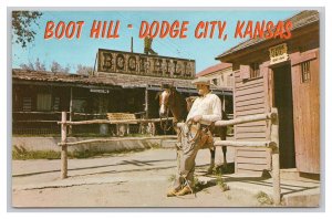 Postcard Boot Hill Dodge City Kansas Cowboy Capital Of The World