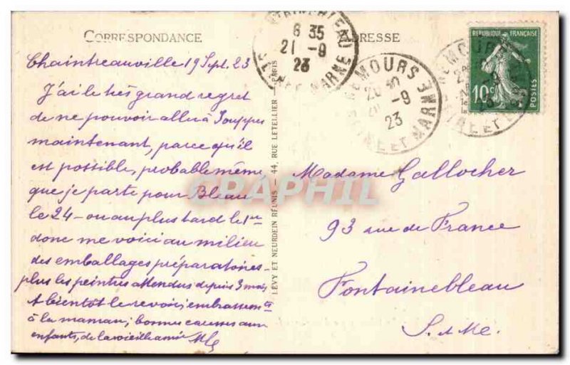 Old Postcard Nemours Martius
