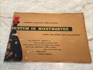 Vintage 1952 Momentum In Montmartre JIMMY PAINE AFRO CUBAN DANCE Chicago IL Sign