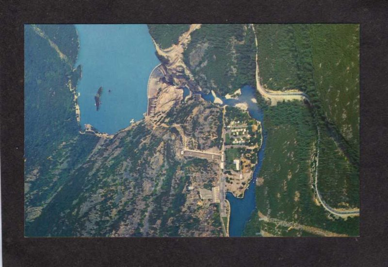 WA Seattle Diablo Power Plant Dam Aerial View Washington State Postcard