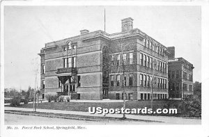 Forest Park School - Springfield, Massachusetts MA Postcard
